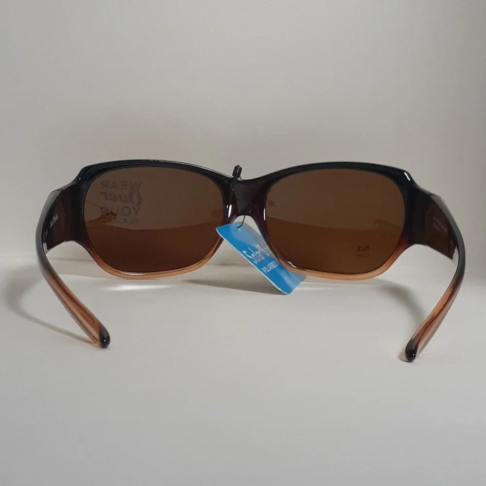 Foster Grant Solar Shield Women Sunglasses Brown Polarized UVA & UVB